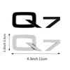 Q8 Car Body Rear Trunk Emblem Sticker Letters Auto Tail Badge Decal For A8 Q3 Q5 Q7 A4L A6L A8L  A4 B8 B6 B7 B9 8P 8V QUATTRO RS3