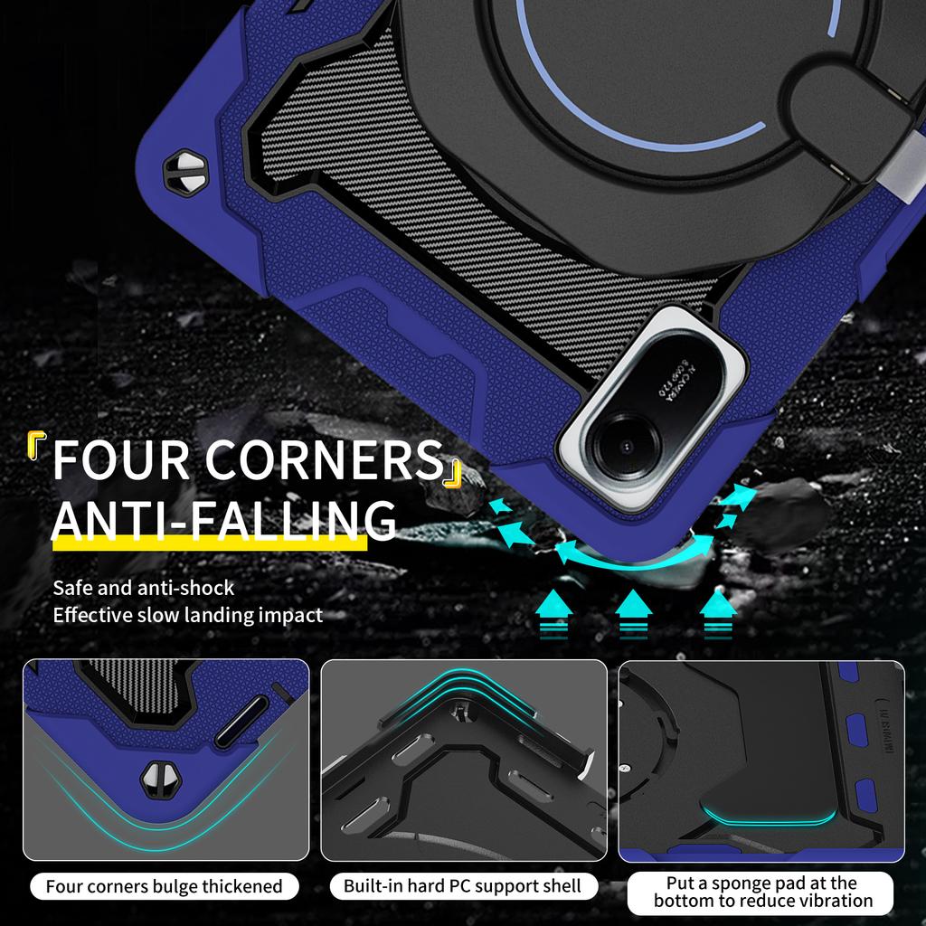 For Xiaomi Redmi Pad 2 Case with Kickstand PC + Silicone Shockproof Rugged Tablet Cover