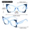 New Butterfly-Shaped Flat Light Glasses Fashionable Party Personalized And Exaggerated Anti-Blue Light Glasses