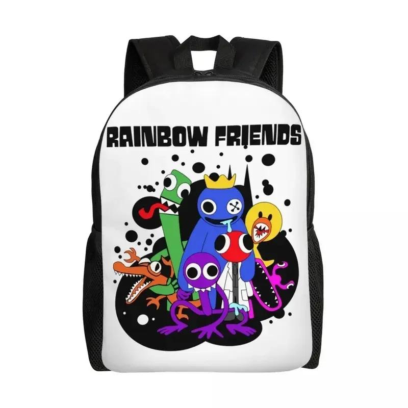 Custom Rainbows Friends Hug It Out Travel Backpack Men Women School Computer Bookbag Video Game College Student Daypack Bags