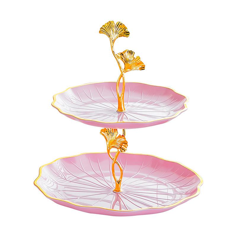 Elegant Multi-Layer Snack & Fruit Plate for Living Room or Coffee Table