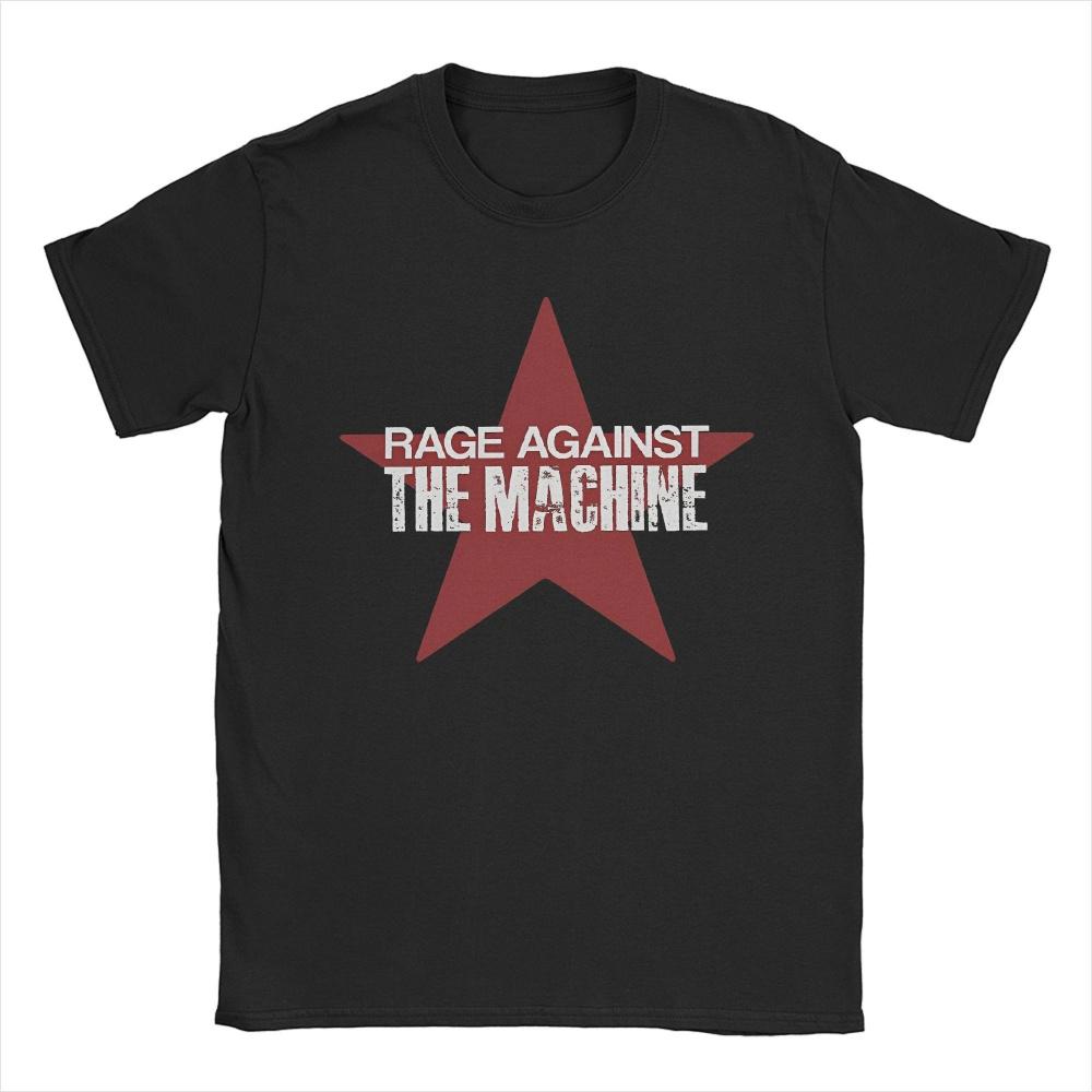 

25ss Summer Rage Against The Machine Star TShirt Women Funny Cotton Tees Crew Neck Short Sleeve Unisex T Shirts Big Size Tops XXXXXL чорний
