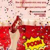 Creative Wedding Atmosphere Confetti Cannons - Handheld Inflatable Flower Spray Props for Photos and Games