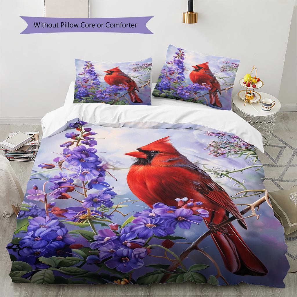 Cartoon Pattern Bedding Quilt Set Quilt Cover Pillowcase Home Decoration Birthday Gift (1 * Duvet Cover + 2 * Pillowcase, Without Core)