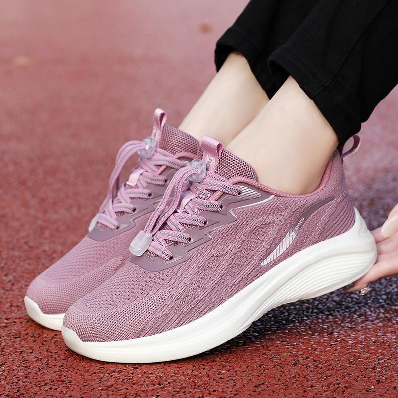 Shoes Woman 2025 Sports Thick Sole Anti Slip Outdoor Running Buckle Platform Wear-resistant Casual Training Shoes