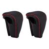 VENOAL Car Gear Shift Cover, Leather Shift Lever Cover Fit 2015 2016, 2 Piece Black Leather Cover Gear Shifter Knob