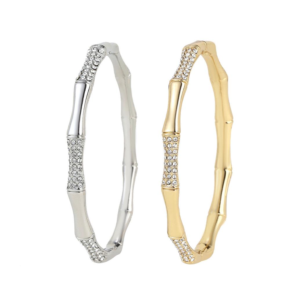 European and American New Bamboo Open Bracelet High-end Versatile Hand Jewelry