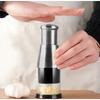 Zola Automatic Rotation Vegetable Chopper 5 Blades Stainless Steel Manual Dicer 16x6cm Black/Silver