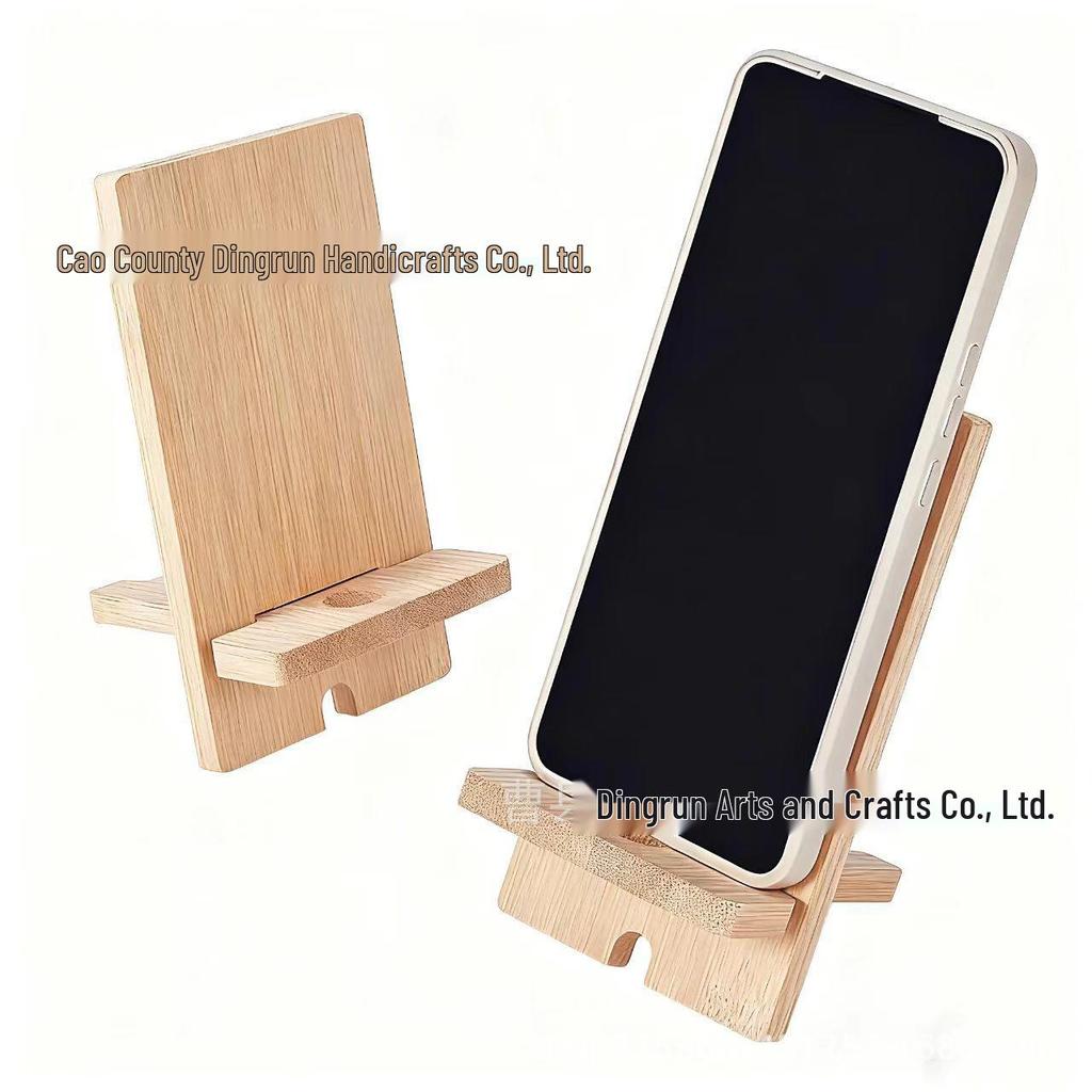 Wooden Phone and Tablet Stand - Detachable, Portable with Charging Hole, Multiple Styles Available