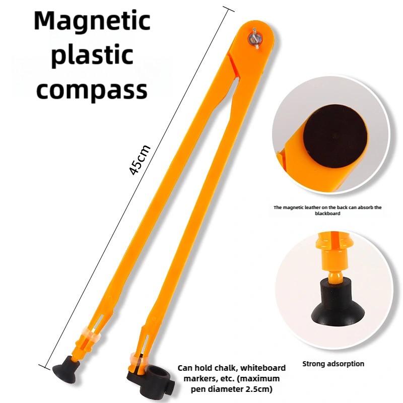 Large Math Geometry Rulers Plastic Geometry Tool for Blackboard White Board Teachers Class Geometry Math Set 40cm