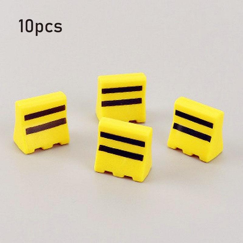 10pcs Mini Traffic Signs Roadblock Toy for Kids Construction Car Theme Party Traffic Cone Sport Training