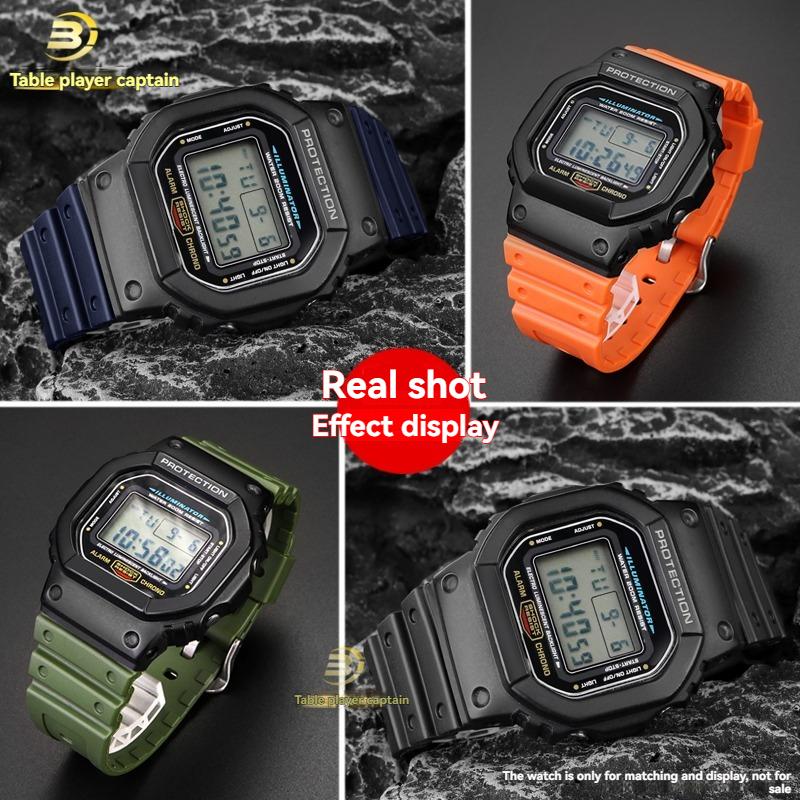 16mm Quick Release Silicone Band for Casio G-Shock DW5600/GW5000/GW5035/DW-6900 | Waterproof Shockproof Strap Watch Bracelet