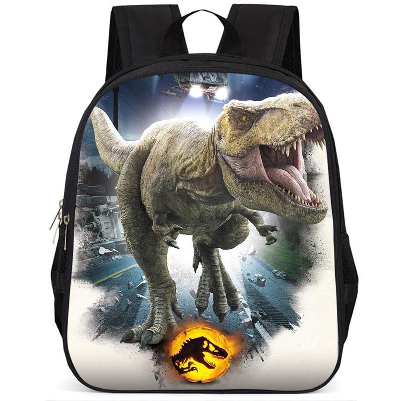 Durable Oxford Cloth Dinosaur Backpack For Kids Large Capacity School Bag