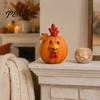 Whimsical Autumn Window Displays Artificial Pumpkin Decor, Cute Animals Decorative Pumpkins, Thanksgiving Resin Pumpkins Animal Figures for Fireplace