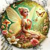 Iron Wall Art Decor Vintage Painting Handmade Metal Tin Sign 20x20cm