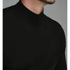 Trend Fashion Autumn Winter new Thin Sweaters Men Solid Mock Neck Smart Casual All-match Long Sleeve Slim Pullovers Knitted Tops