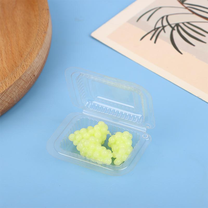 Mini Supermarket Vegetable Fruit Model With Clear Box 1/12 Kitchenware Dollhouse Simulated Food Decoration Dolls Accessories