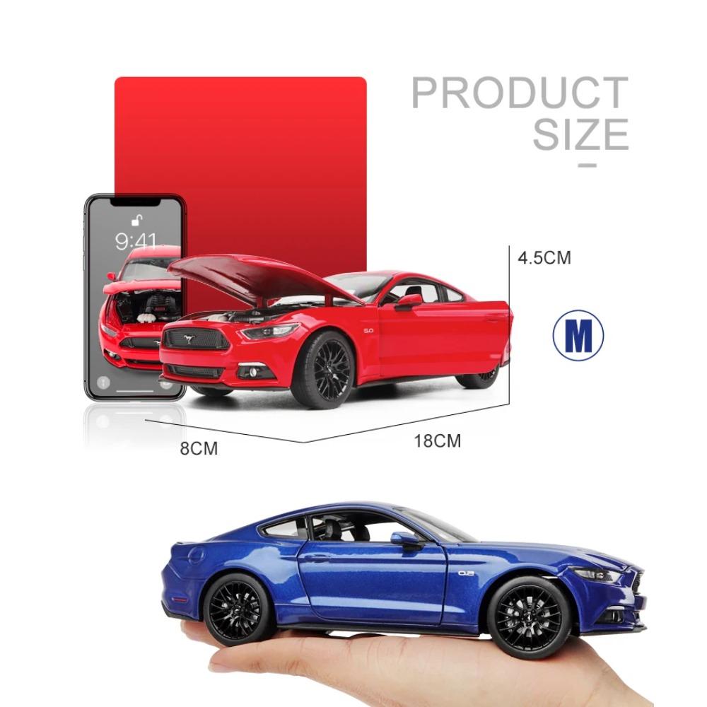 WELLY 1/24 Ford Mustang GT 2015 Alloy Car Model Diecast Toy Vehicle High Simitation Cars Toys for Children Kids Gifts