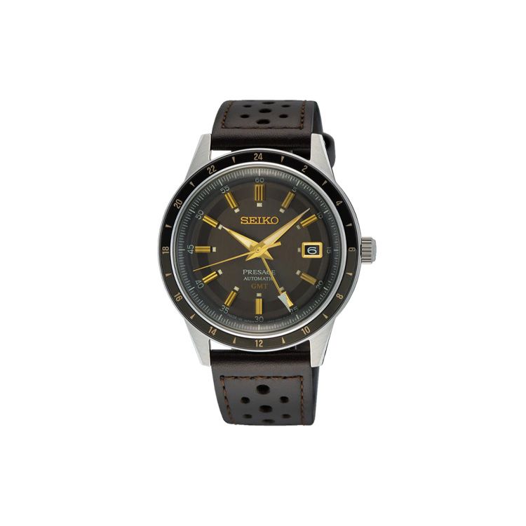 

Seiko Presage Series 50M Water Resistant Quartz Movement Leather Strap Watch Men watches Brown SSK013JC Coffee Watch Dial