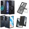 Frosted Translucent Anti-Drop Magnetic Shockproof Armor Phone Back Cover for Samsung Galaxy Z Fold 7 6 8 Wide Heavy Duty