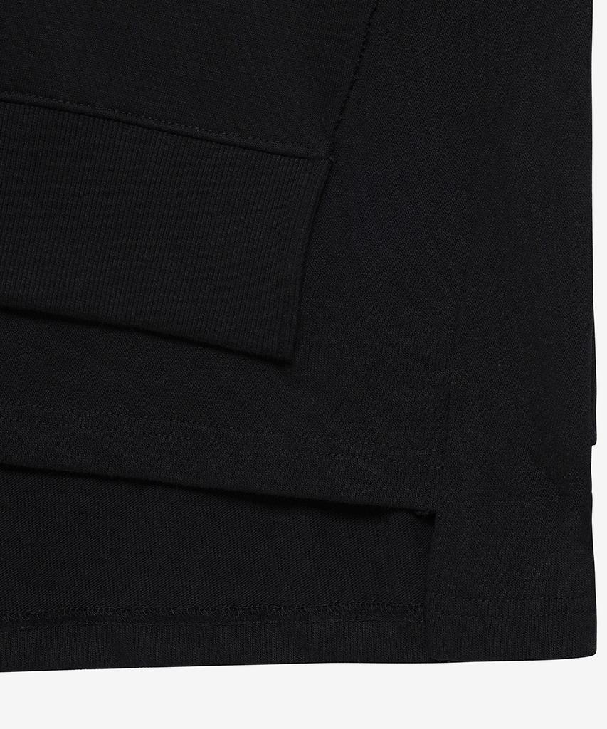 NOIRER Cut-Out Layered Sweatshirt (Black)