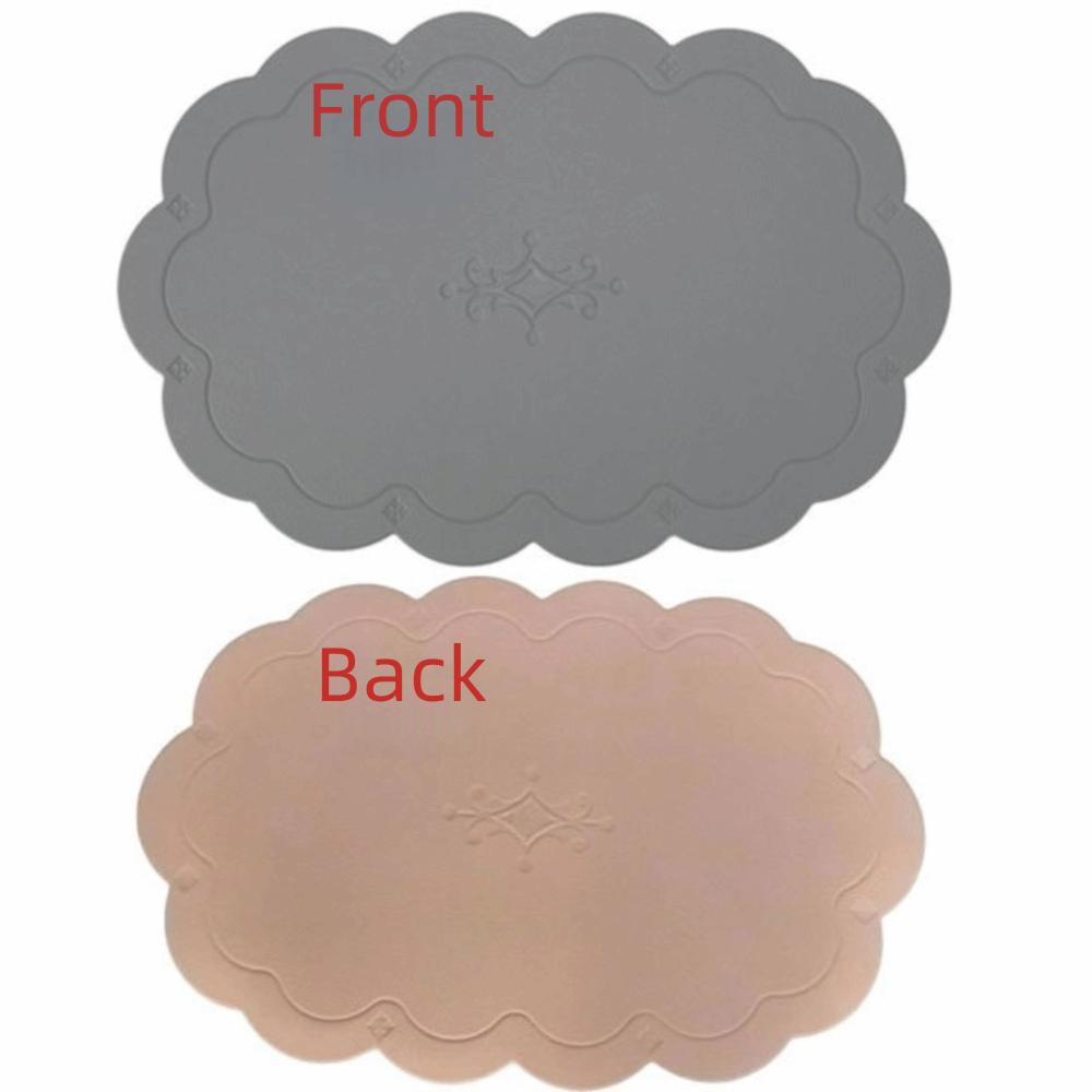 Retro Faux Leather Dinner Mat Oil-resistant Waterproof Placemat Nordic Style Thermal Insulation Mat Dining Table