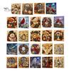 Christmas Home Decoration Faux Pearl Art Kit, DIY Snowman Painting 3D Festive Living Room Accents Xmas Scenes Crafting Project for Adults Beginners,