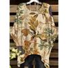 Elegantes Boho-Print-T-Shirt für Plus-Size-Damen