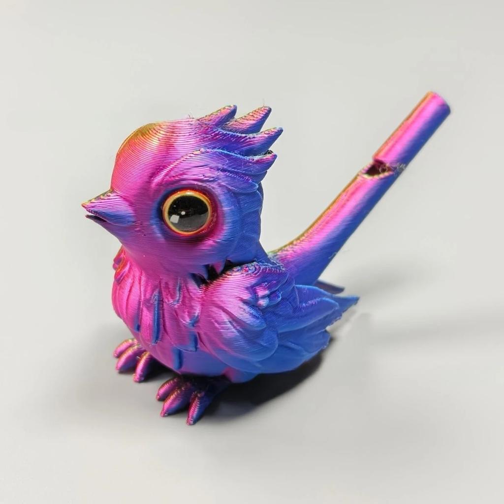 New 3D Printed Bird Whistle for Home Desktop Ornament Musical Water Injection Decorative Instrument Whistle Bird Flute Toy Gifts