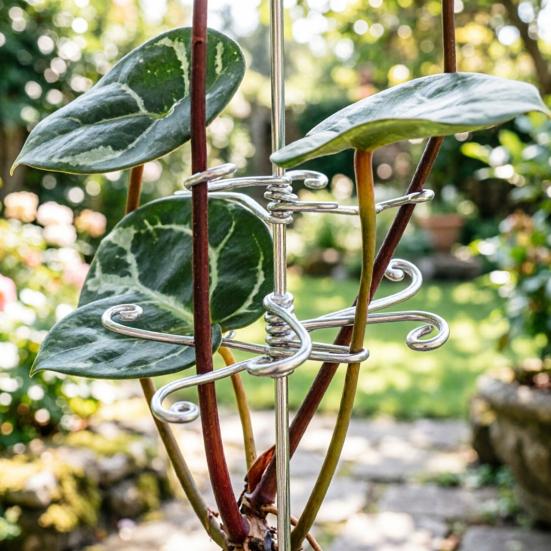Metal Plantestamme Support Dekorativ Monstera Plante Stamme Support Genanvendelig Plante Stabilisator til Monstera Indendørs Potteplanter Udendørs Planter