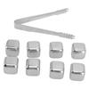Metal Whiskey Ice Cubes Food Grade 304 Stainless Steel Safe Nontoxic Widely Used Whiskey Stones for