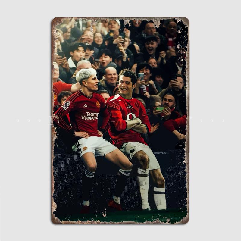 

Alejandro Garnacho Football Player Retro Posters Metal Sign Custom Football Club Garage indoor Wall Room Decor Tin Home Decor 20x30cm（7.8x11.8inch）