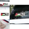 Autocollants décoratifs pour carrosserie « Palestine libre », vente en gros, design personnalisable.