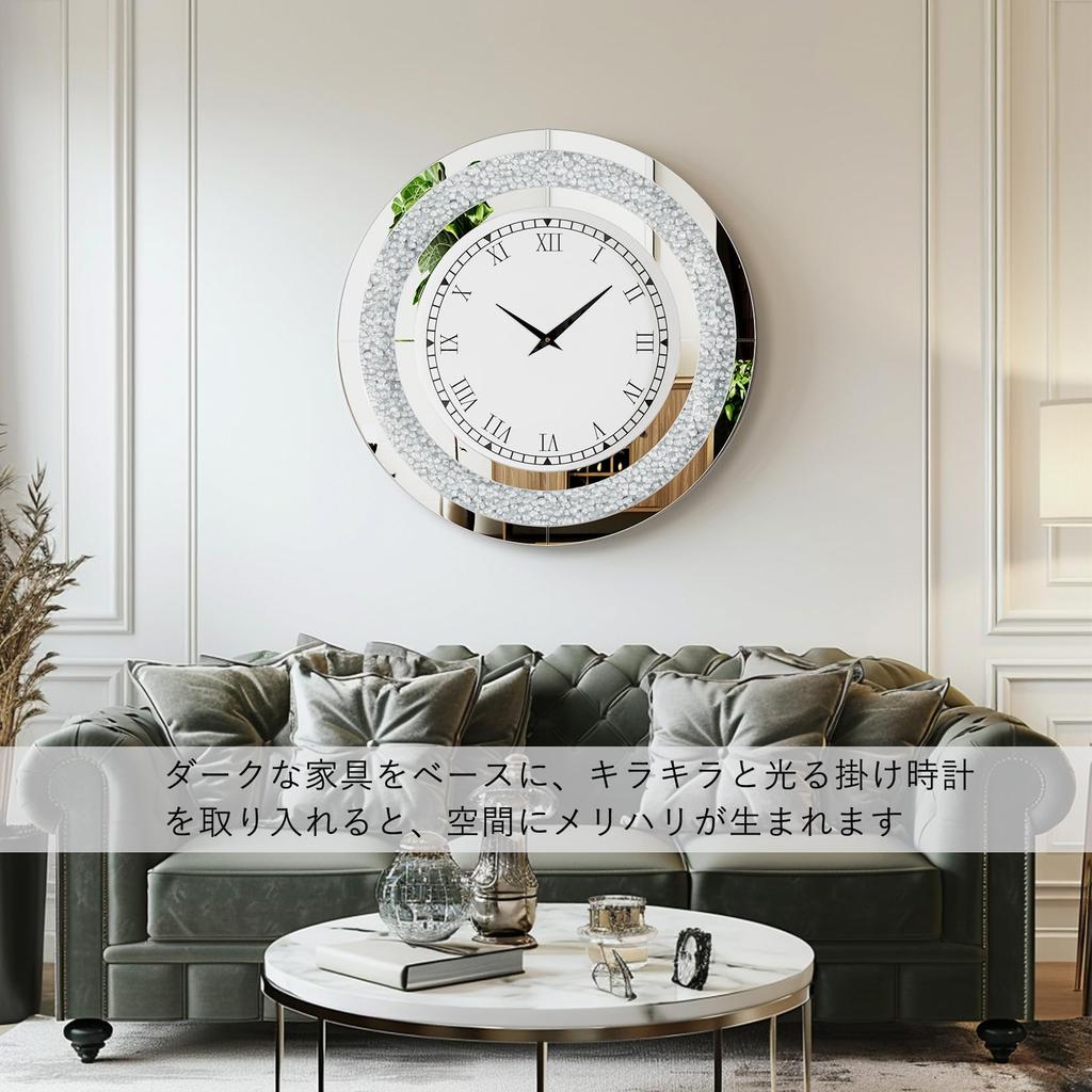 Artloge Wanduhr Stilvolle Wohnzimmer-Wanddekoration Innenuhr Badezimmer Modern Skandinavisch Großes Einweihungsgeschenk Stilles Zifferblatt Analog Dekoration