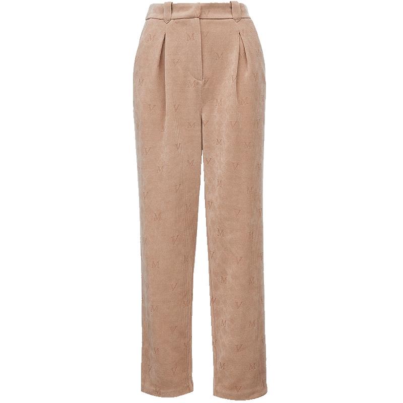 

VEROMODA Women s High-Waisted Corduroy Slim Fit Carrot Pants S