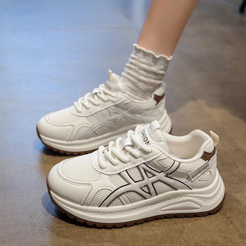 Casual feet little dad shoes women's spring new thick-soled versatile breathable Forrest Gump shoes lightweight casual sports shoes