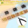 2200pcs 1.5/2/2.5mm Crimp Beads with Bead Crimp Pliers Crimp Tubes Spacers