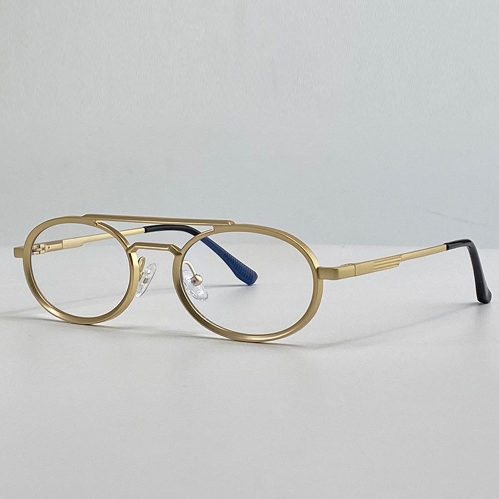 Small Steampunk Sunglasses Oval Luxury Brand Double Bridge Shades Metal Frame Uv400 Sun Glasses For Women