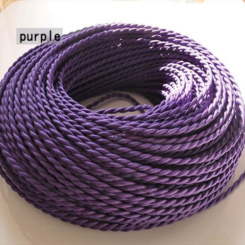 0,75 mm * 2-adriges elektrisches Kupferkabel, Vintage-Gewebekabel, gedrehtes Textilkabel, 2-adriges Textilkabel, Pendelleuchtenkabel, Edison-Beleuchtung