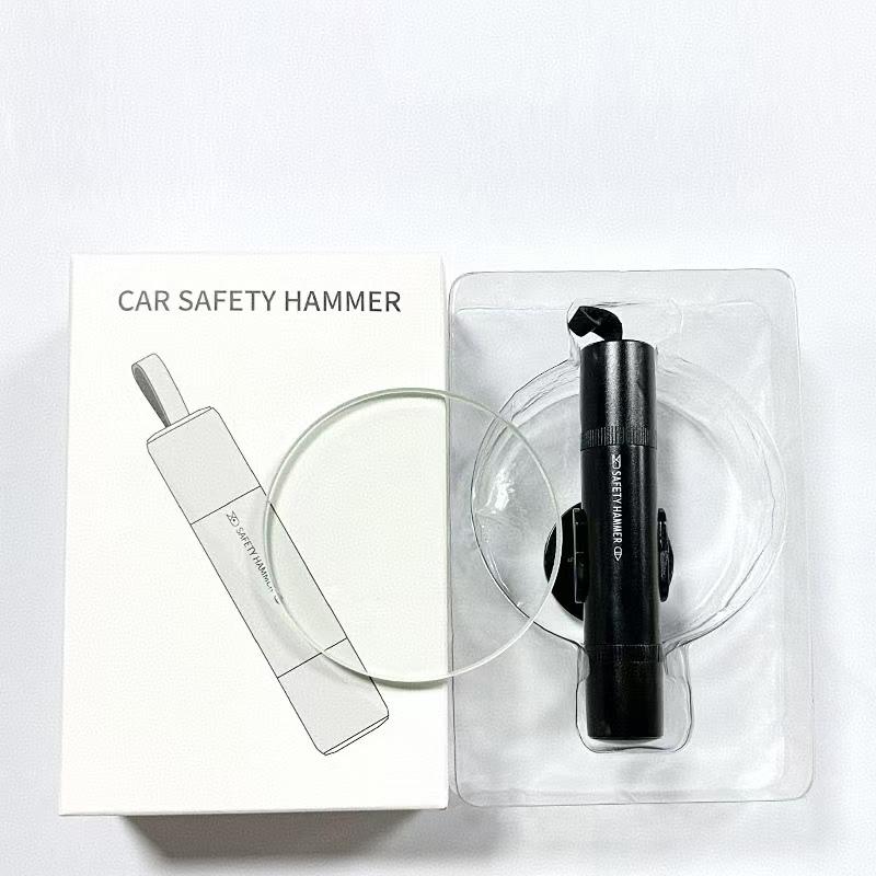 Car Safety Hammer Car Window Breaker Emergency Hammer Seat Belt Cutter Car Tool Life-Saving Escape Hammer Aluminum Alloy /