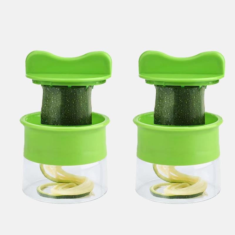 Handheld Spiralizer Vegetable Fruit Slicer Adjustable Spiral Grater Cutter Salad Tools Rotary Grater Kitchen Items