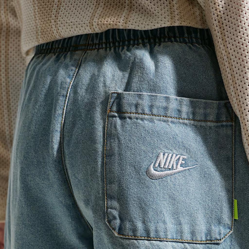Nike Denim Pants Sportswear Collection Loose Cargo Kids Kids Bottoms IO0197-440