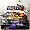 Naruto 3-teiliges Set Perfekt für das Schlafzimmer Bequemes Bettwäsche-Set enthält einen Bettbezug und zwei Kissenbezüge Ideales Geburtstags- oder Weihnachtsgeschenk