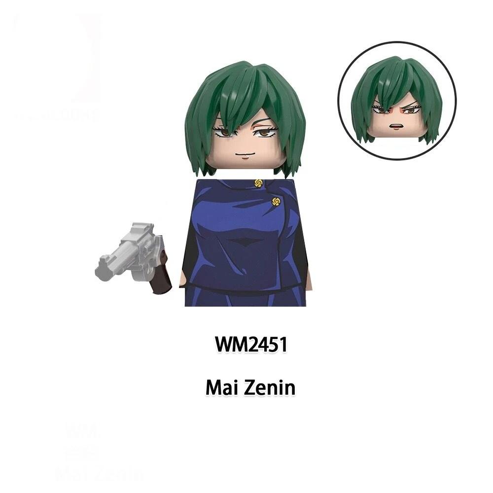 Jujutsu Kaisen Anime Cartoon Gojo Satoru Itadori Yuj Fushiguro Megumi Okkostu Yuta Building Blocks Mini Action Figures Kids Toy