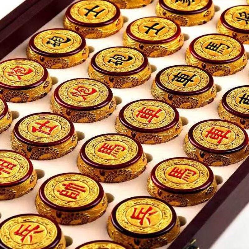 Luxury Solid Wood Chinese Chess Set
