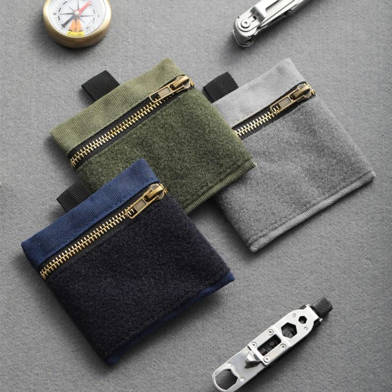EDC Canvas Tool Bag Multifunctional Change Key Card Portable Outdoor Small Storage