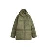Levis 85518 Hooded Loose Solid Color Zipper Down Jacket Men Jackets Green 28254-0002