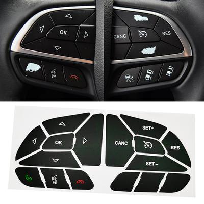 Mejora del Interior del Coche Botón del Volante Reparación de Botones Pegatina de Reparación Ajuste Perfecto Uso Práctico Reducción de la Penetración de Luz