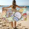 Mochi Cat Cute Towel Beach Towel Oversized Quick Dry Towel Absorbent Soft Swim BeachTowels for Men Women