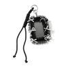 Mysterious Dark Theme Badge Holder Keychain Customizable With Beaded Chains Stylish Bag Charm Decoration